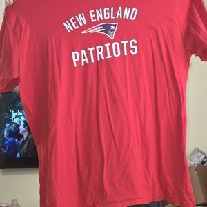 New England Patriots Red T-Shirt Size 4xlt